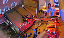 Eskişehir’de 8 katlı apartta tehlikeli düşüş