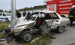 Eskişehir’de feci kaza: 2 ağır yaralı