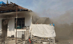 Hatay'da müstakil ev yandı