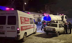 Kütahya’da seyir halindeki araçta yangın paniği