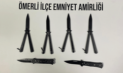 Mardin’de seyyar satıcıda kelebek ve sustalı bıçak yakalandı