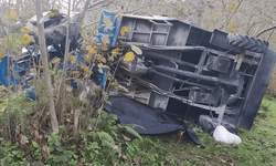 Ordu'da patpat uçuruma yuvarlandı