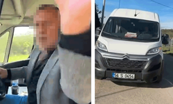 Sakarya'da öğrencileri taşıyan servis şoförü trafikte bıçak gösterdi