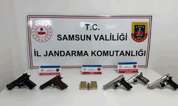 Samsun'da jandarmadan ruhsatsız silah operasyonu