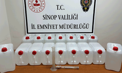 Sinop'ta 80 litre etil alkol ele geçirildi