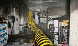 Aydın'da yanan ev kullanılamaz hale geldi