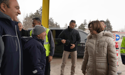 Başkan Ünlüce’den yol ekibine moral ziyareti