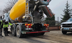 Bilecik'te ticari araçlara kış lastiği denetimi