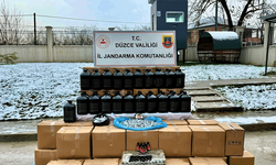 Düzce'de polis ve Jandarmadan yeni yıl öncesi kaçak alkol operasyonu
