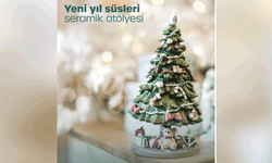 Eskişehir’de gençler için yılbaşı temalı seramik atölyesi