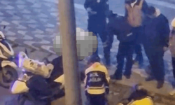 Eskişehir’de korkutan anlar! Seyir halindeki kurye yere savruldu