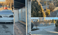 Eskişehir’de otobüs durakları ve araçlar buzla kaplandı