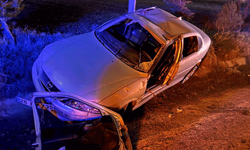 Eskişehir’de taklalar atan araçtan hafif sıyrıklarla çıktı