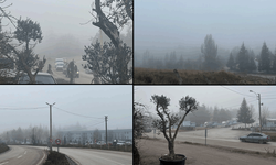Eskişehir’de yoğun sis görüş mesafesini düşürdü