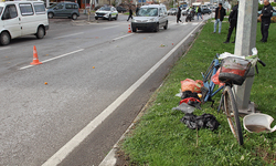 Samsun'da hafif ticari aracın çarptığı bisikletli ağır yaralandı