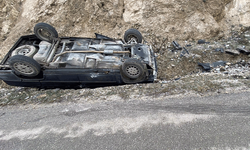 Bilecik'te kontrolden çıkan otomobil takla attı: 2 yaralı