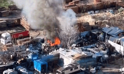 Bursa'da geri dönüşüm tesisinde yangın