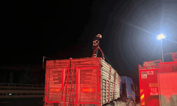 Eskişehir yolunda tır alev aldı