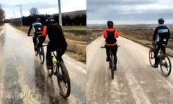 Eskişehir’de zorlu koşullarda pedal çeviren sporcular takdir topladı