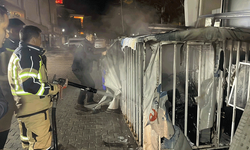 Karaman'da şarja bırakılan elektrikli bisikletler yandı