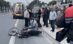 Mersin'de kamyonet ile motosiklet çarpıştı: 1 yaralı