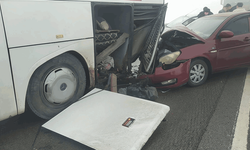 Sivas'ta zincirleme trafik kazası: 2 yaralı