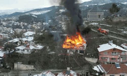 Tokat’ta sobadan çıkan kıvılcım evi kül etti