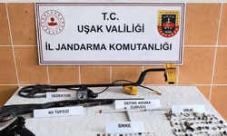 Uşak'ta jandarmadan tarihi eser kaçakçılarına darbe