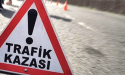 Afyon'da kontrolden çıkan traktör devrildi