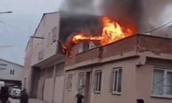 Bursa'da çatı yangını paniği