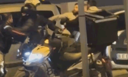 Çankırı'da  trafikte tekmeli yumruklu kavga kamerada