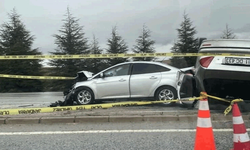 Eskişehir-Ankara yolunda feci kaza: 1 ölü 1 yaralı
