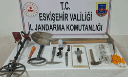 Eskişehir’de kaçak kazıya jandarmadan suçüstü