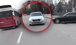 Eskişehir’de tehlikeli anlar: Otomobil ters yönde ilerledi