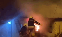 Mersin'de bir evin ambarında çıkan yangın korkuttu