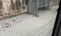 Odunpazarı’nda etrafa saçılan çöpler tepki çekti