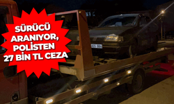 Polisten dakikalarca kaçtı, aracını bırakıp sır oldu