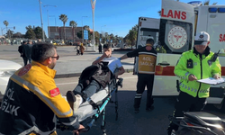 Samsun'da devrilen motosikletin sürücüsü yaralandı