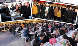 Sivrihisar’daki iftar programında yüzlerce kişi buluştu