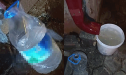 Velilerden ani su kesintisine tepki