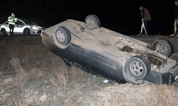 Aksaray'da otomobil şarampole takla attı: 1 yaralı