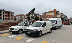 Erzincan'da inşaat alanında doğalgaz hattı koptu, ekipler seferber oldu