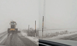 Eskişehir yolunda yoğun kar zor anlar yaşattı