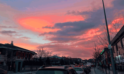 Eskişehir’de akşam gökyüzü görsel şölene dönüştü