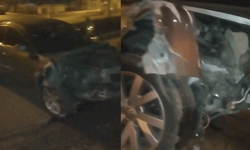 Eskişehir’de feci kaza: Otomobil ağaca ok gibi saplandı