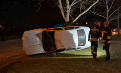 Eskişehir'de kontrolden çıkan otomobil takla attı: 1 yaralı