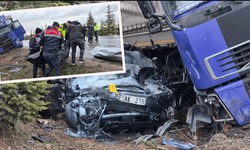 Eskişehir’de kontrolden çıkan tır otomobili altına aldı: 1 ölü, 1’i ağır 2 yaralı