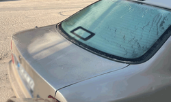 Eskişehir’de sabah araç camları buz tuttu