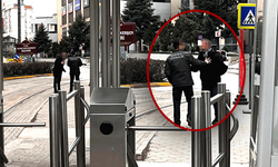 Eskişehir’de sabah saatlerinde tramvay durağını karıştıran tartışma