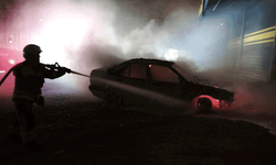 Hatay'da yanan TOFAŞ kullanılmaz hale geldi